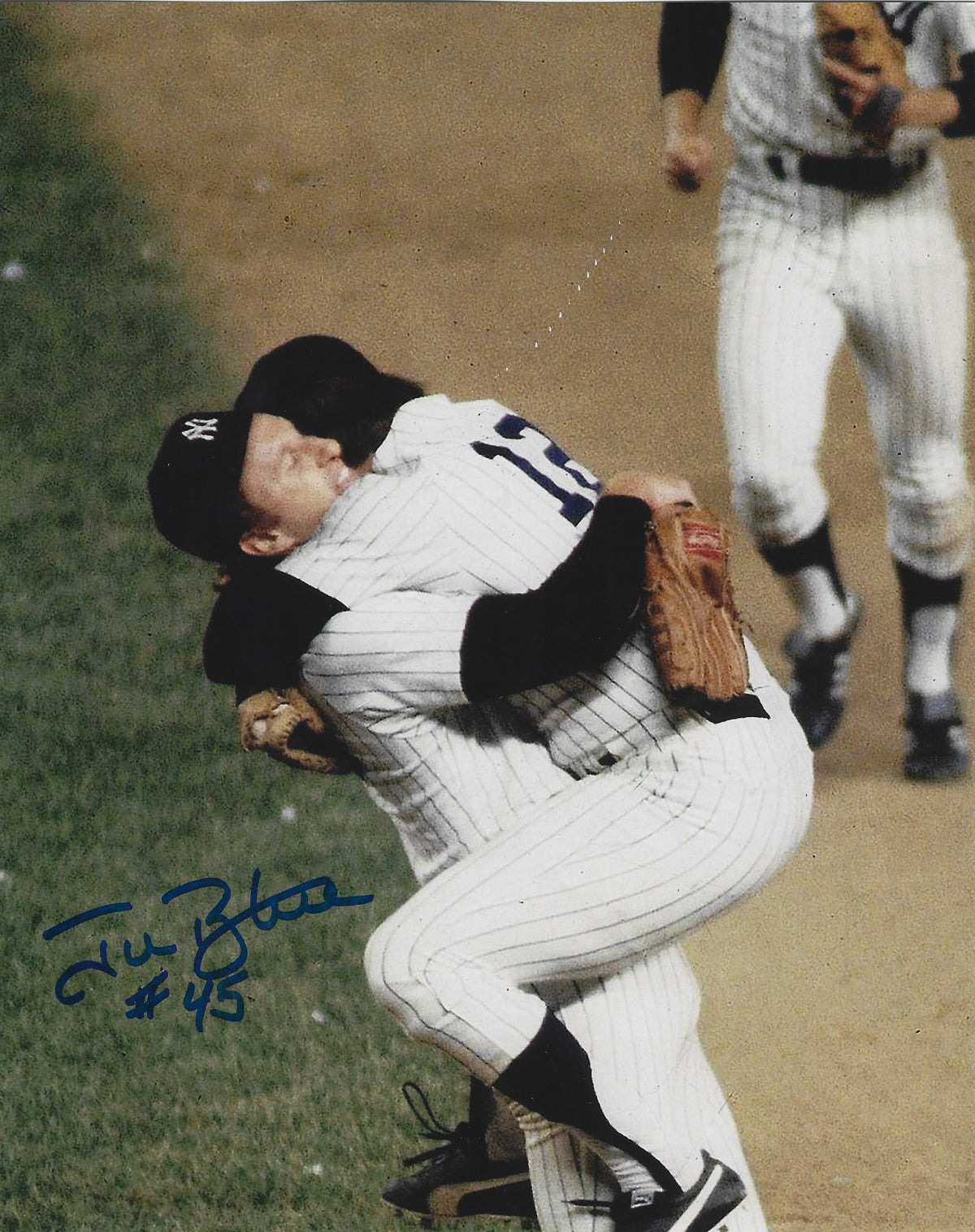 AUTOGRAPHED JIM BEATTIE 8X10 NEW YORK YANKEES photo