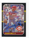 Autographed BUDDY BELL 1987 Donruss Card