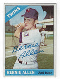 Autographed BERNIE ALLEN 1966 Topps Card