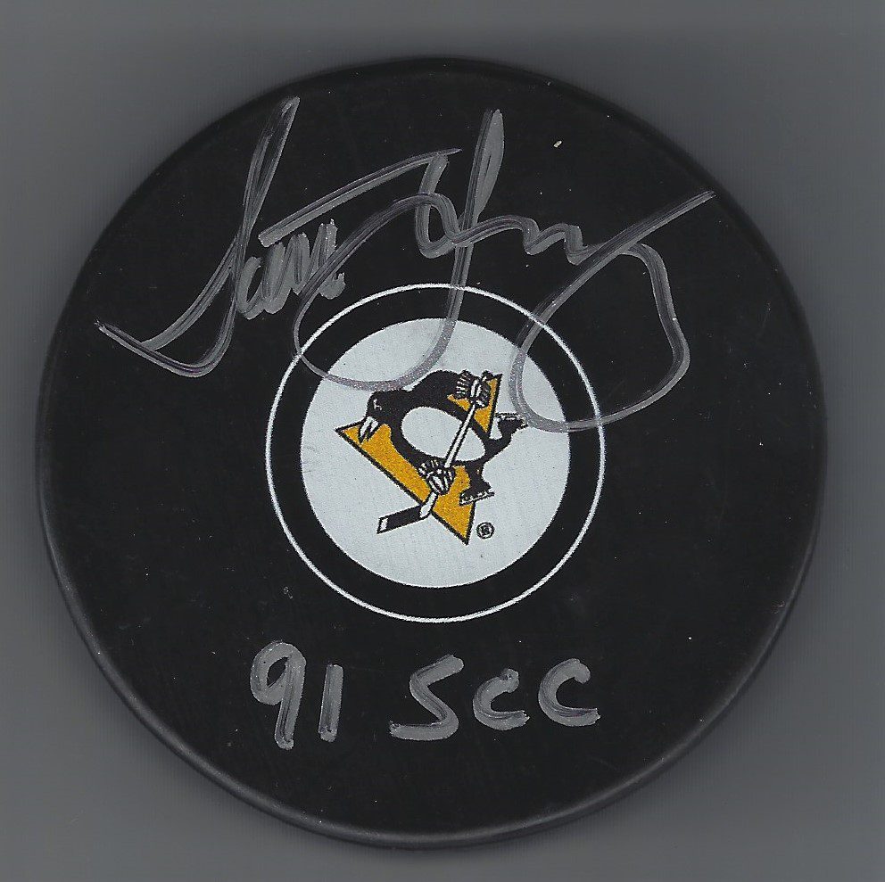 Autographed SCOTT YOUNG Pittsburgh Penguins Hockey Puck