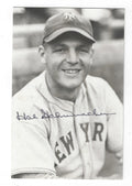 Autographed HAL SCHUMACHER New York Giants BxW Rowe Post Card