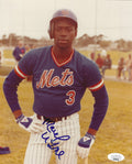 AUTOGRAPHED MARVELL WYNNE 8x10 New York Mets photo JSA