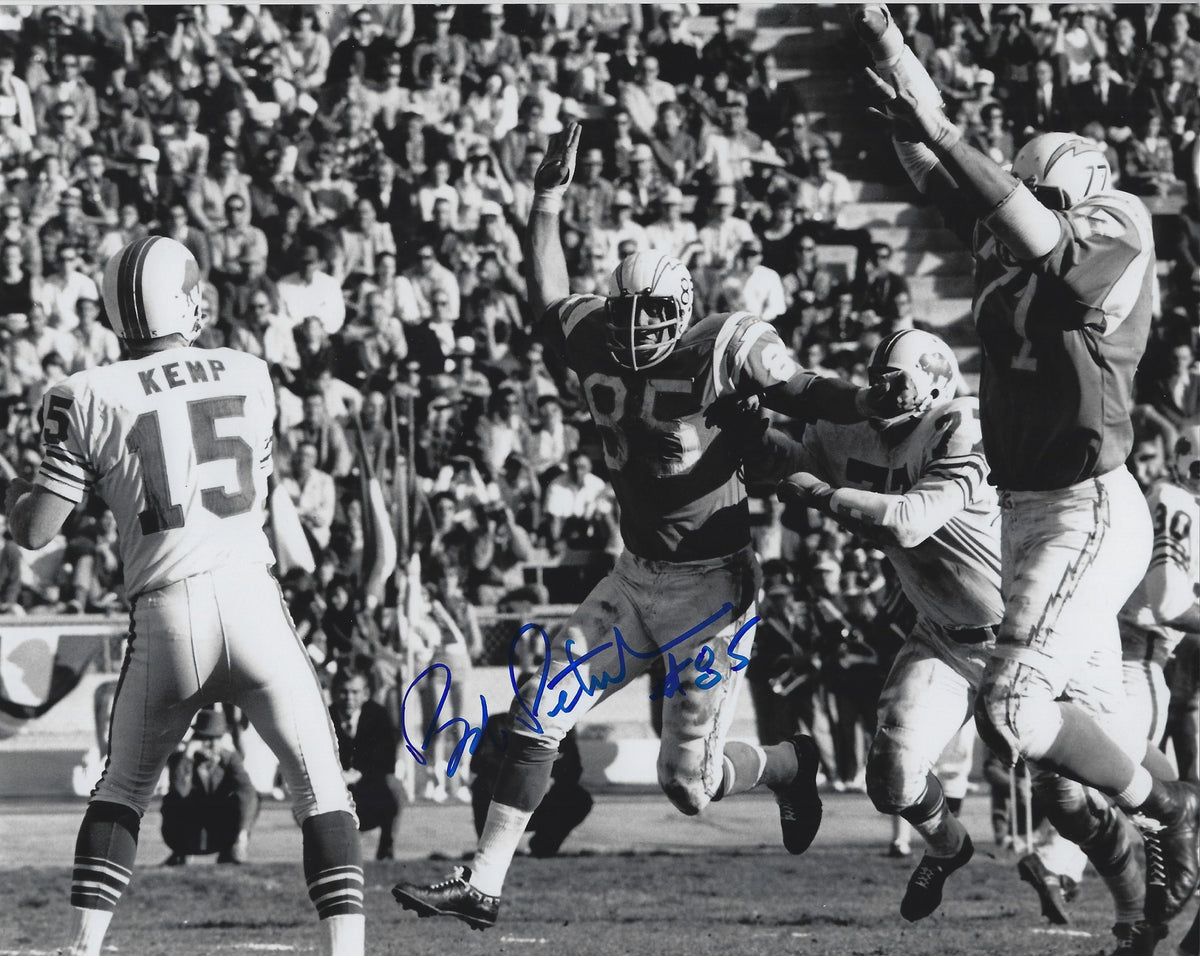 Autographed BOB PETRICH 8X10 San Diego Chargers photo