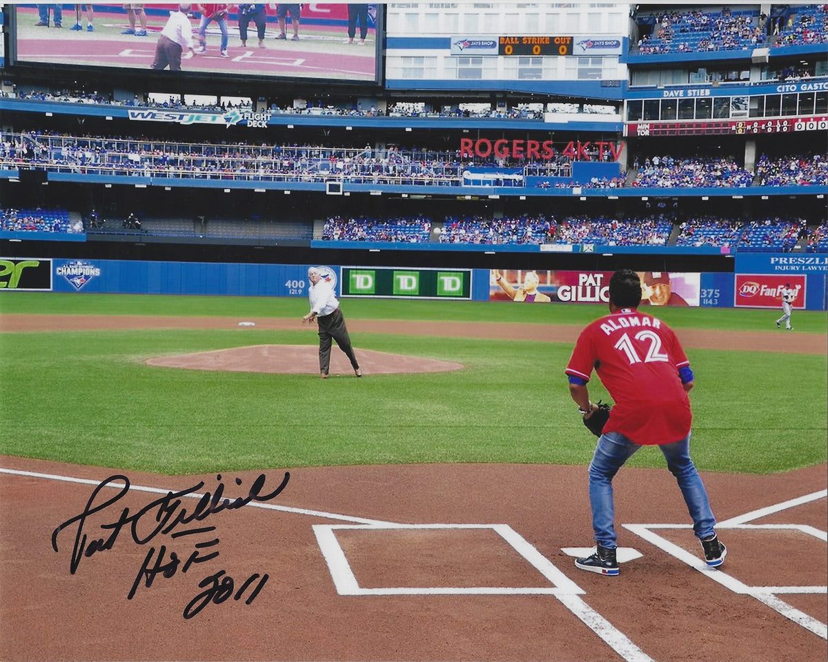 Autographed  PAT GILLICK 8X10 Toronto Blue Jays Photo