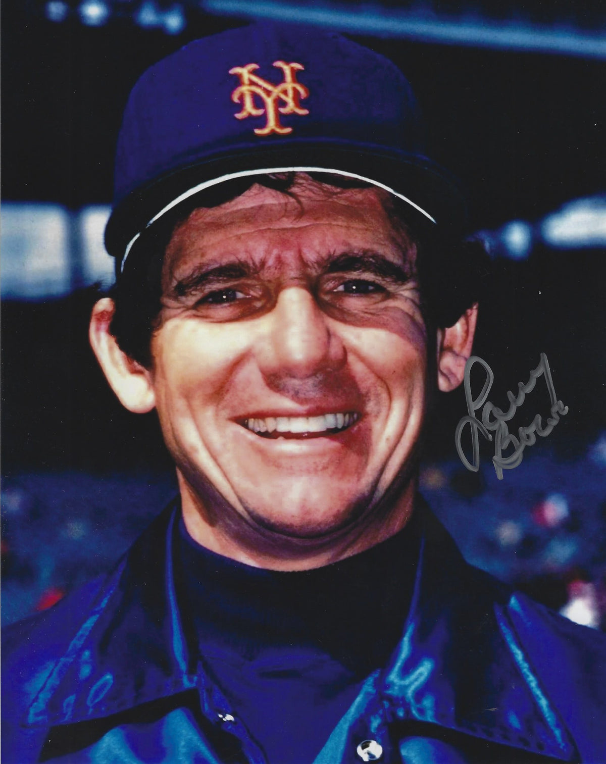 AUTOGRAPHED LARRY BOWA 8X10 New York Mets Photo