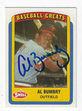 Autographed AL BUMBRY 1990 Swell Card