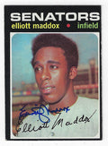 Autographed ELLIOTT MADDOX 1971 Topps Card