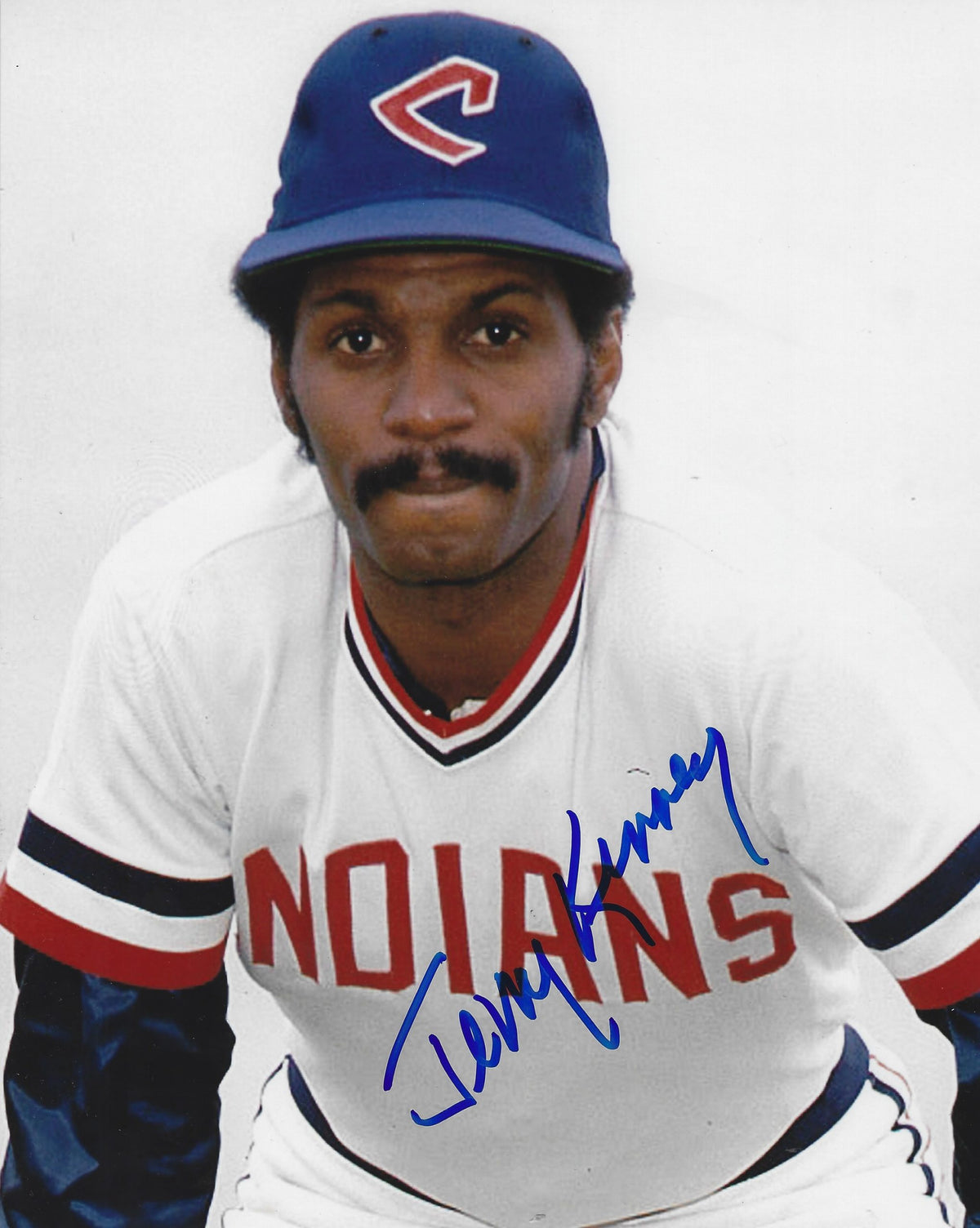 AUTOGRAPHED JERRY KENNEY 8X10 Cleveland Indians Photo