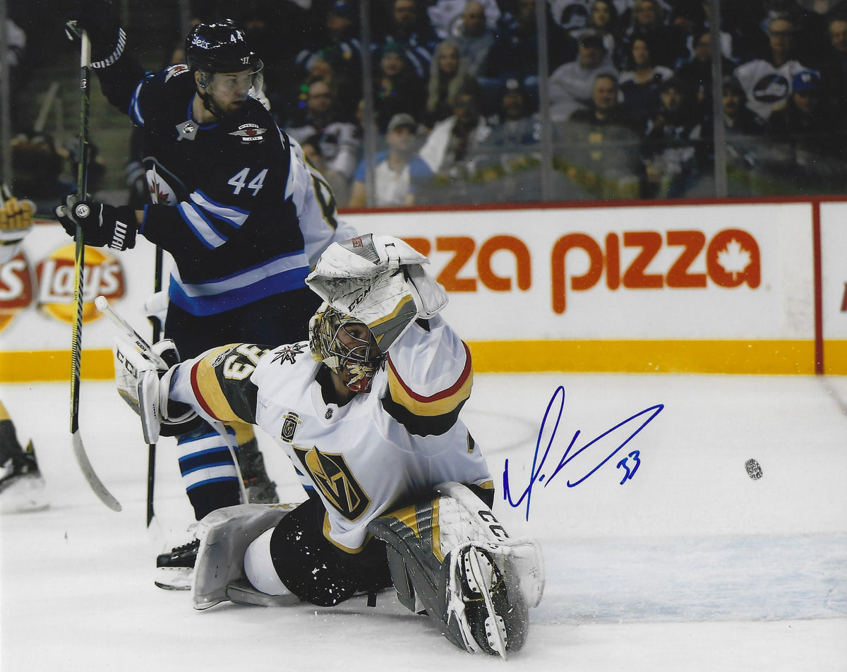 Autographed MAXIME LAGACE 8x10 Los Vegas Golden Knights photo