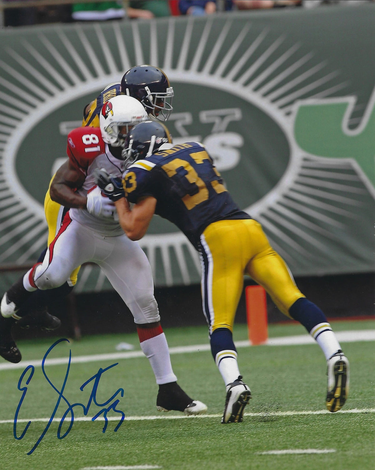 AUTOGRAPHED ERIC SMITH 8x10 New York Jets photo