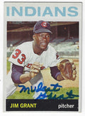Autographed JIM MUDCAT GRANT 1964 Topps Card