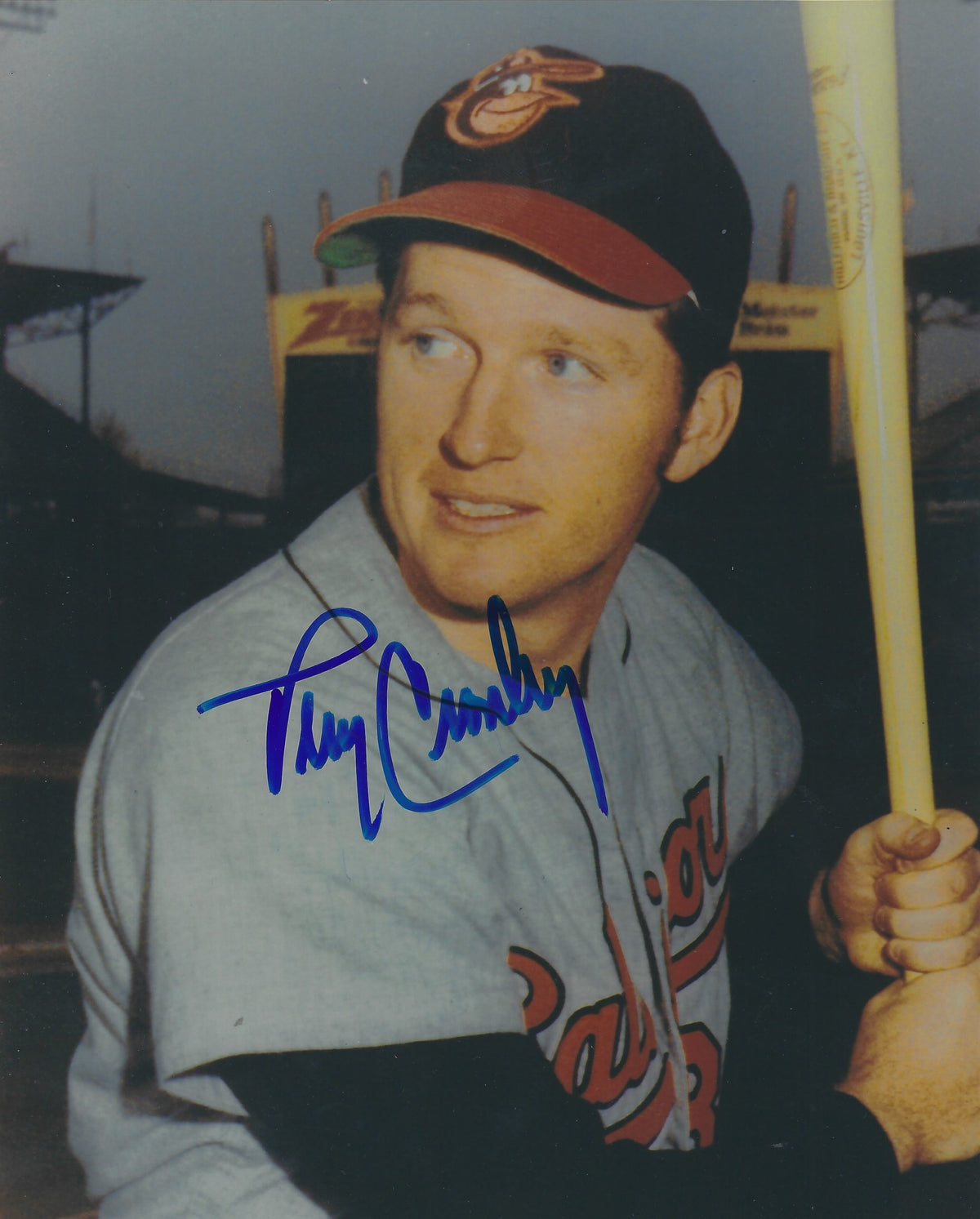 AUTOGRAPHED TERRY CROWLEY 8X10 Baltimore Orioles Photo