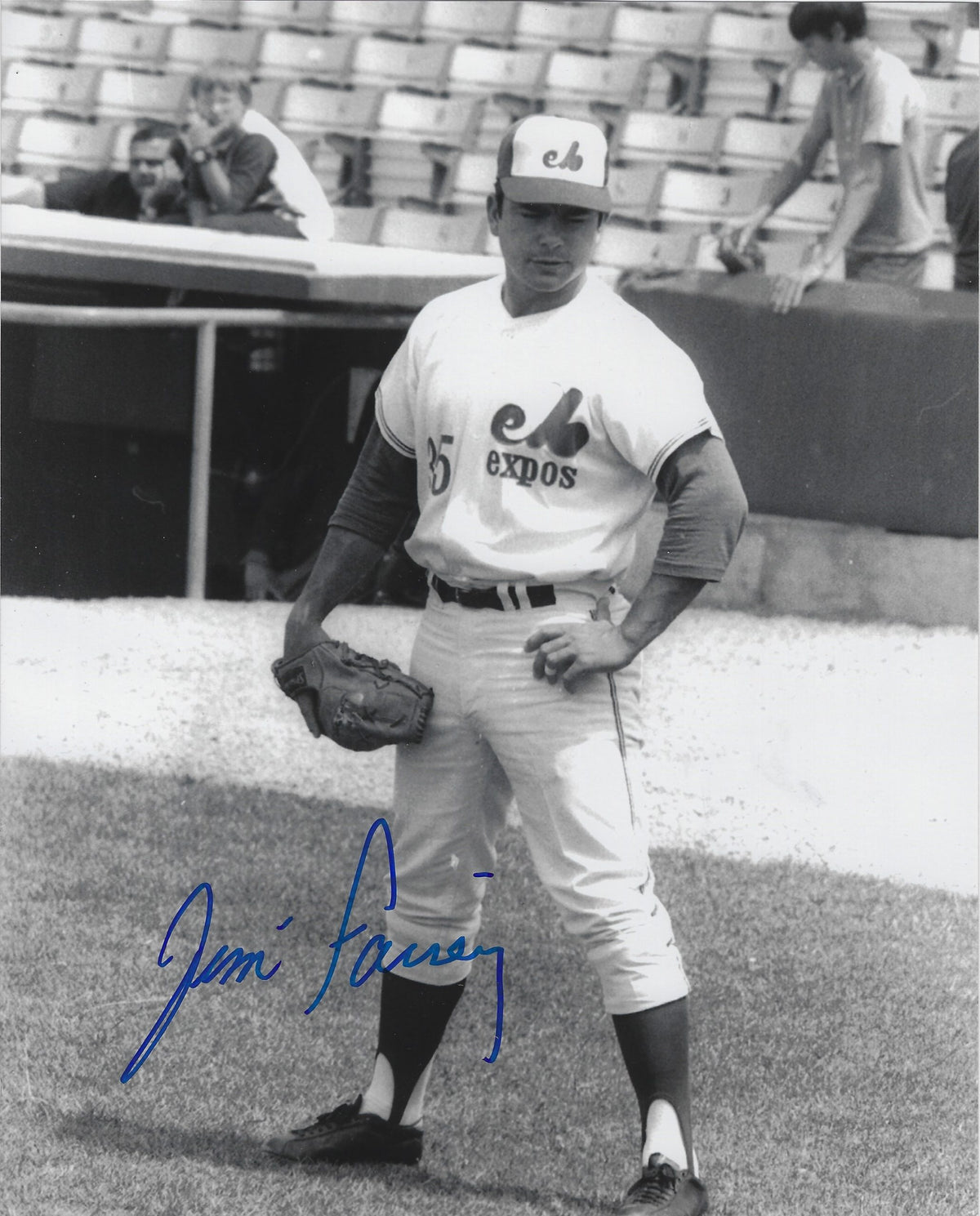 AUTOGRAPHED JIM FAIREY 8x10 Montreal Expos Photo
