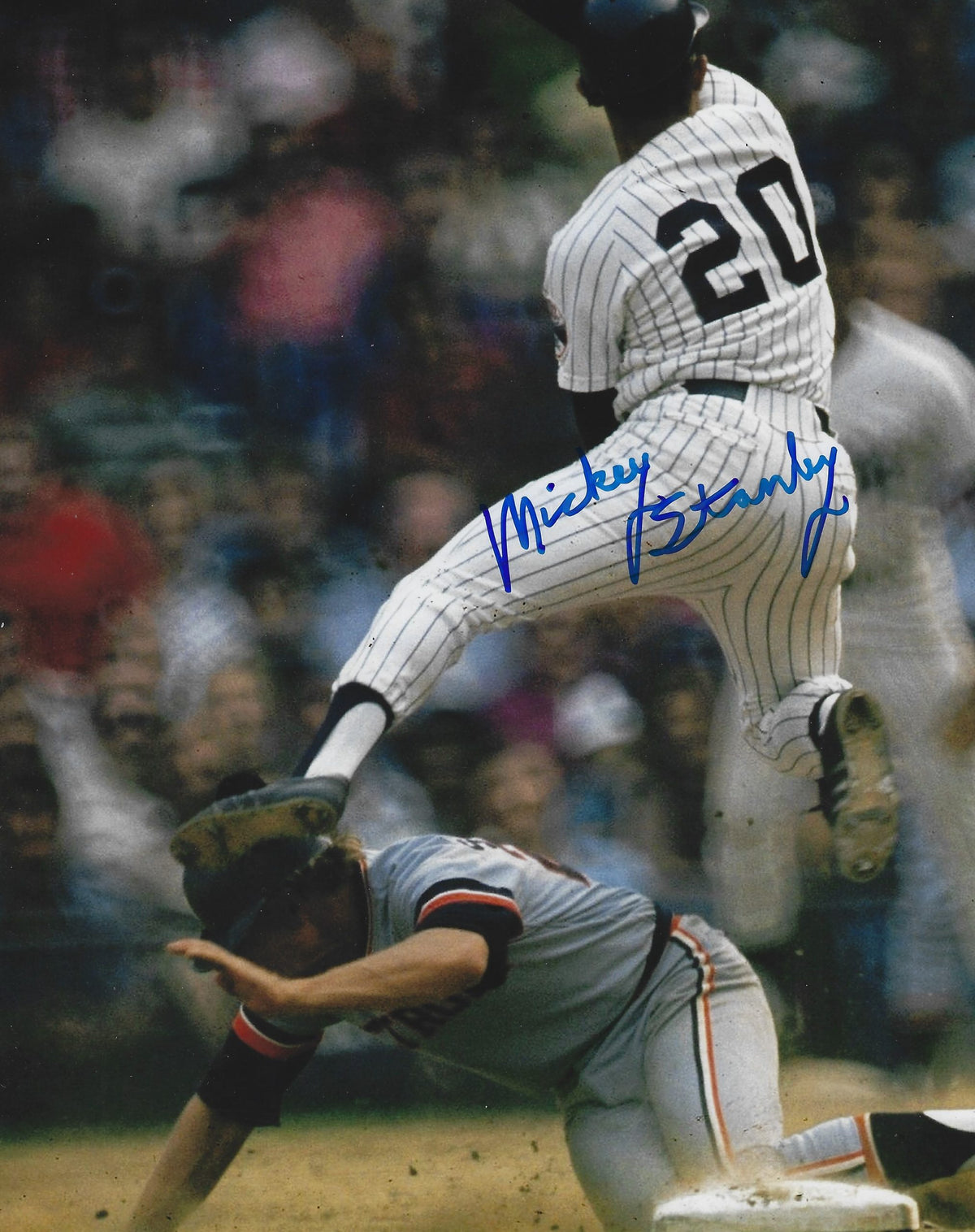 AUTOGRAPHED MICKEY STANLEY 8X10 Detroit Tigers Photo