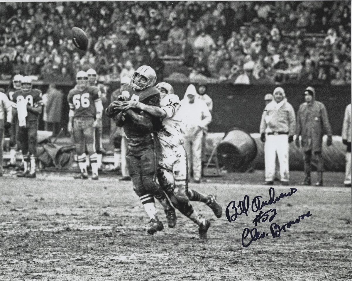 Autographed BILL ANDREWS 8X10 Cleveland Browns Photo