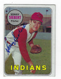 Autographed SONNY SIEBERT 1969 Topps Card