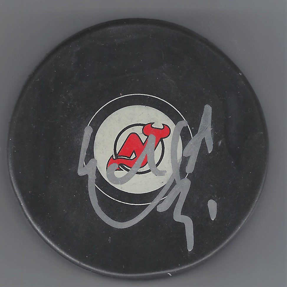 Autographed EDDIE LACK New Jersey Devils Hockey Puck