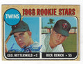 Autographed George Mitterwald 1968 Topps Card