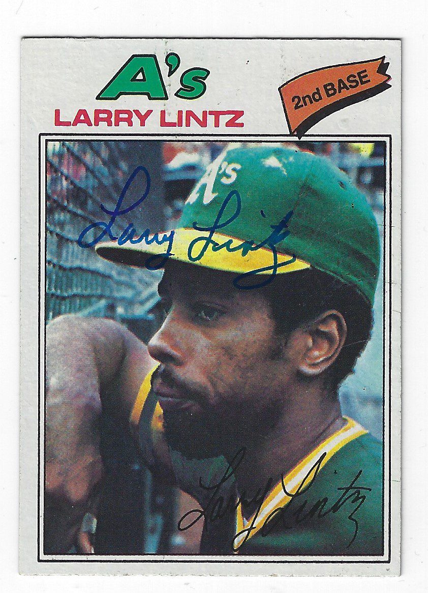 Autographed LARRY LINTZ 1977 Topps Card