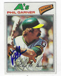 Autographed PHIL GARNER 1977 Topps Card