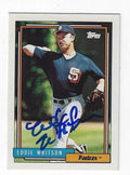 Autographed ED WHITSON 1992 Topps Card