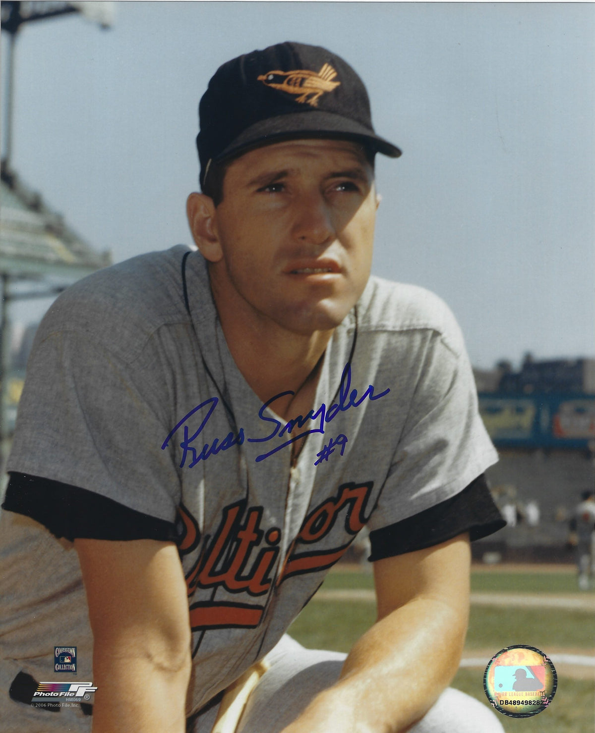AUTOGRAPHED RUSS SNYDER 8X10 Baltimore Orioles Photo