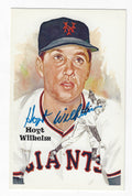 Autographed HOYT WILHELM Perez-Steele Post Card