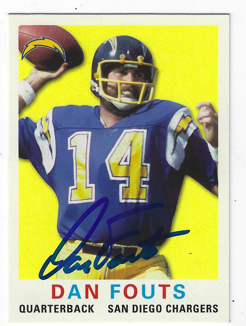 Autographed Dan Fouts San Diego Chargers 2013 Topps Archives Card
