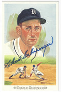 Autographed CHARLIE GEHRINGER Perez-Steele Celebration Post Card