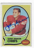 JOHNNY ROBINSON Kansas City Chiefs Autographed 1970 Topps Card