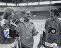 Autographed BOBBY CLARKE & BERNIE PARENT 8X10 Philadelphia Flyers Photo JSA