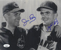 Autographed JIM PERRY & GAYLORD PERRY 8X10 photo JSA