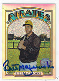 Autographed BILL MAZEROSKI 2001 TOPPS ARCHIVES RESERVE Pittsburgh Pirates Card #100