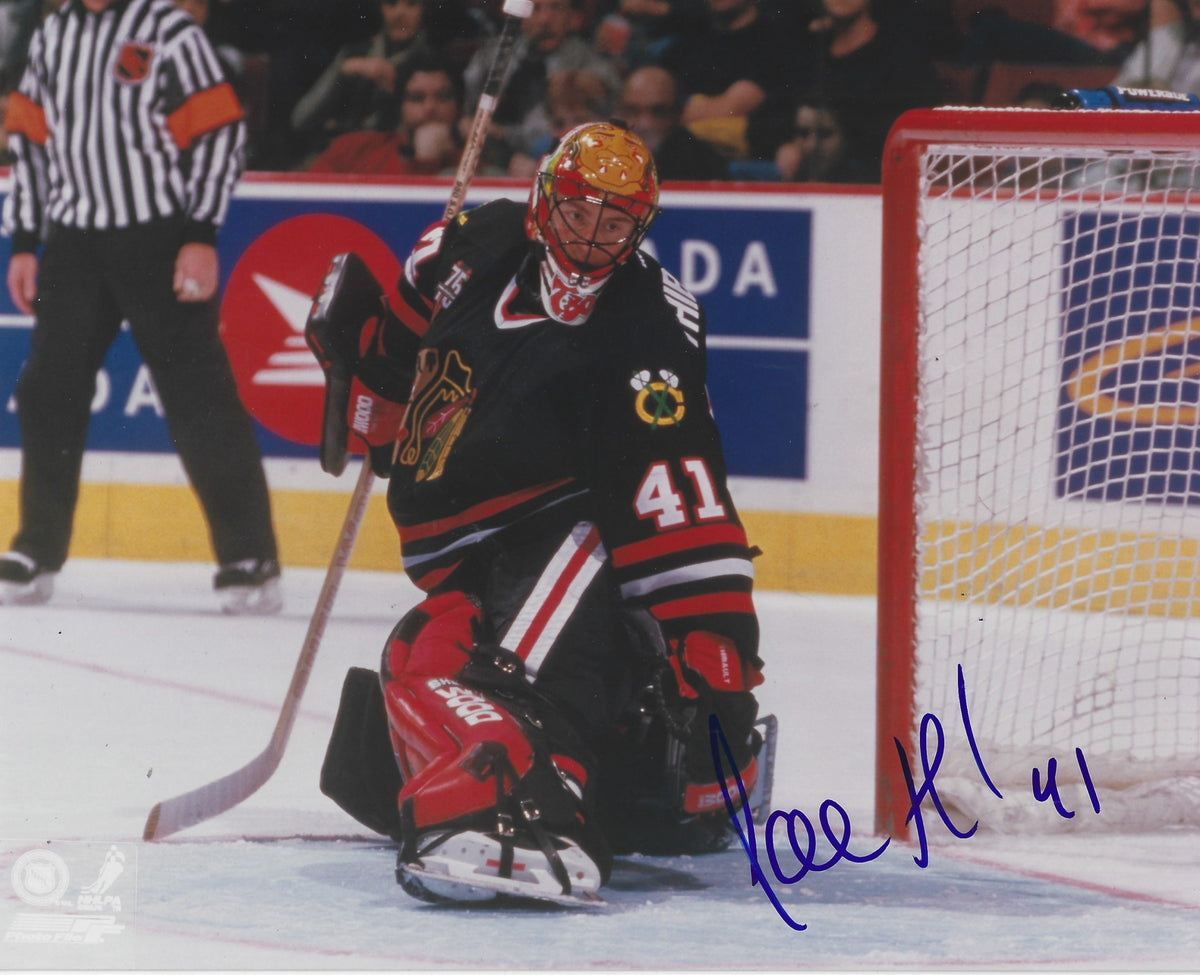 Autographed  JOCELYN THIBAULT 8X10 Chicago Blackhawks Photo