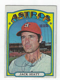 Autographed JACK HIATT 1972 Topps Card