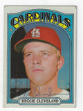Autographed REGGIE CLEVELAND 1972 Topps Card