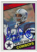 Autographed TONY DORSETT Dallas Cowboys 1984 Topps Card