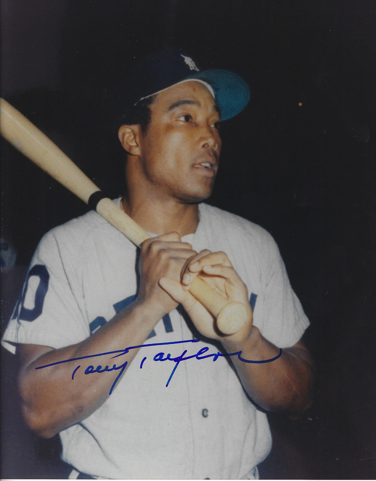 AUTOGRAPHED TONY TAYLOR 8x10 Detroit Tigers Photo