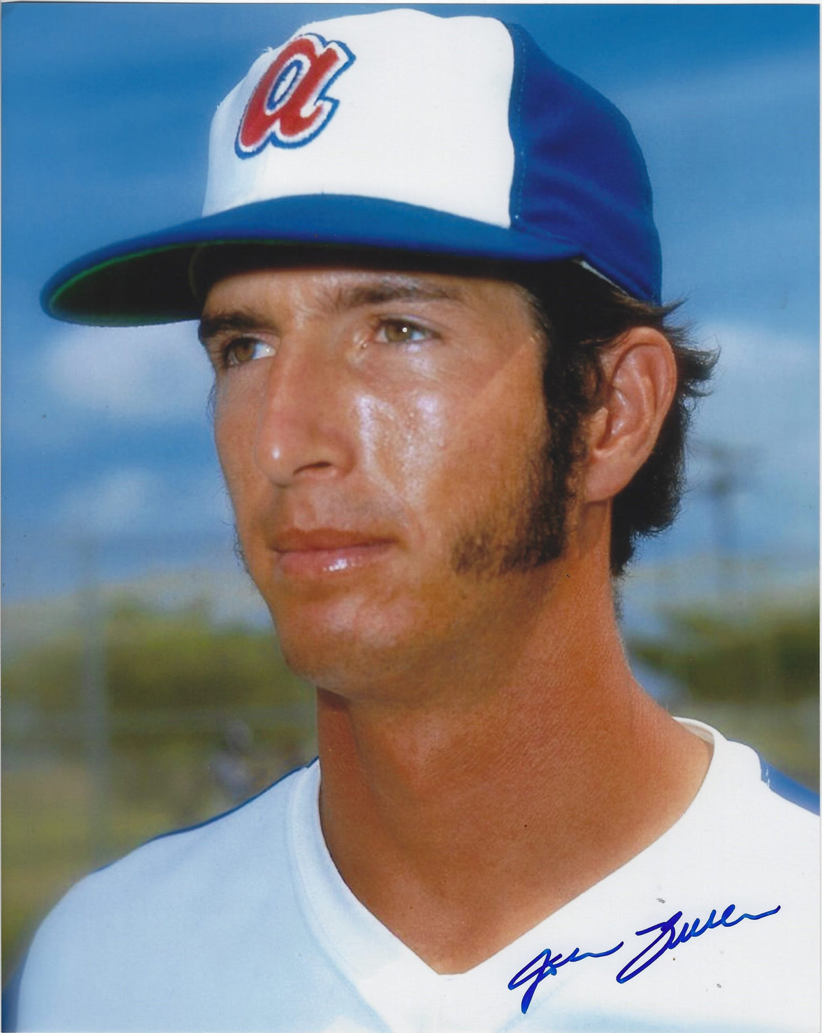 Autographed JOHN FULLER 8X10 Atlanta Braves photo