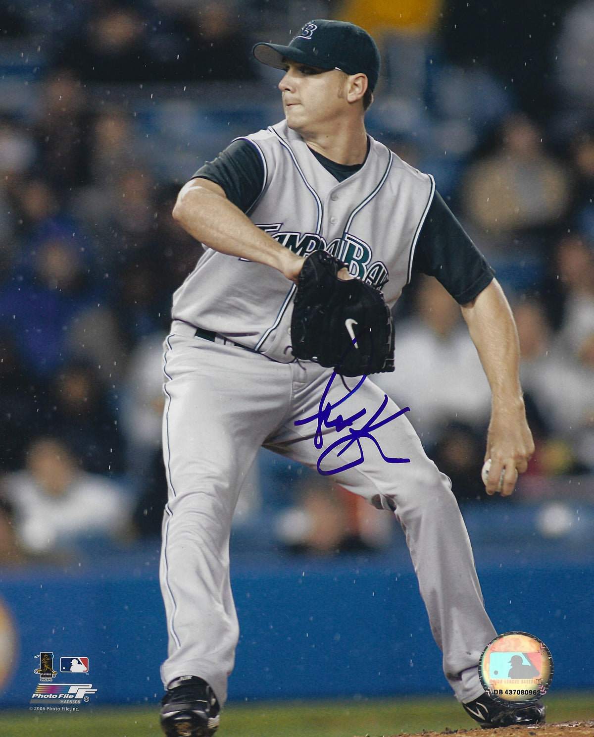 AUTOGRAPHED SCOTT KAZMIR 8x10 Tampa Bay Rays photo