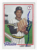 Autographed LARRY DEMERY 1978 Topps card
