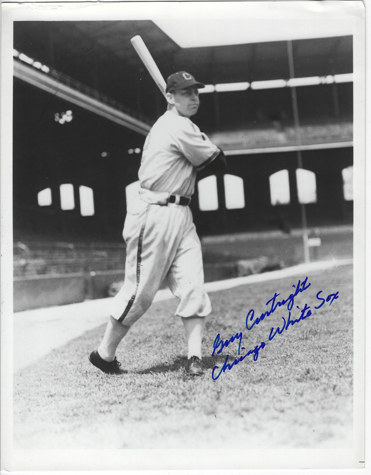 AUTOGRAPHED GUY CURTRIGHT 8X10 Chicago White Sox Photo
