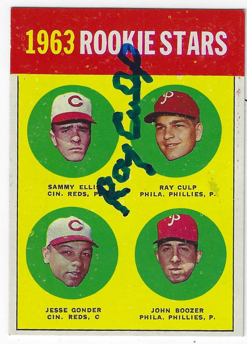 Autographed RAY CULP 1963 Topps Card