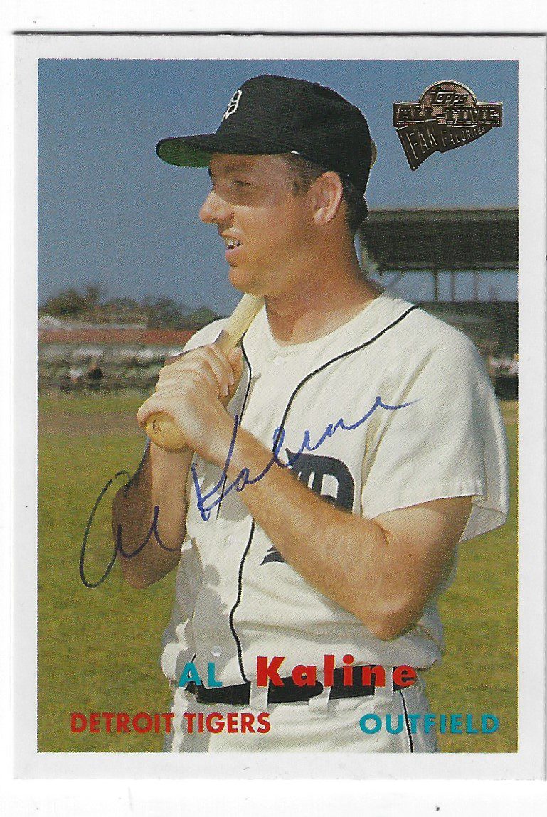 Autographed AL KALINE 2004 Topps All Time Fan Favorites Card