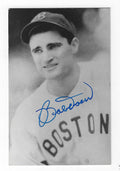 Autographed BOBBY DOERR BxW Rowe Post Card