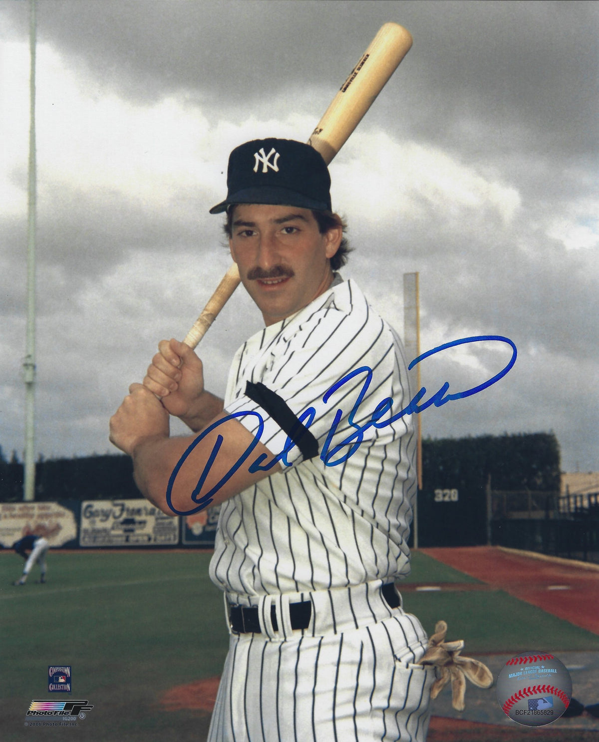 Autographed DALE BERRA 8X10 New York Yankees Photo