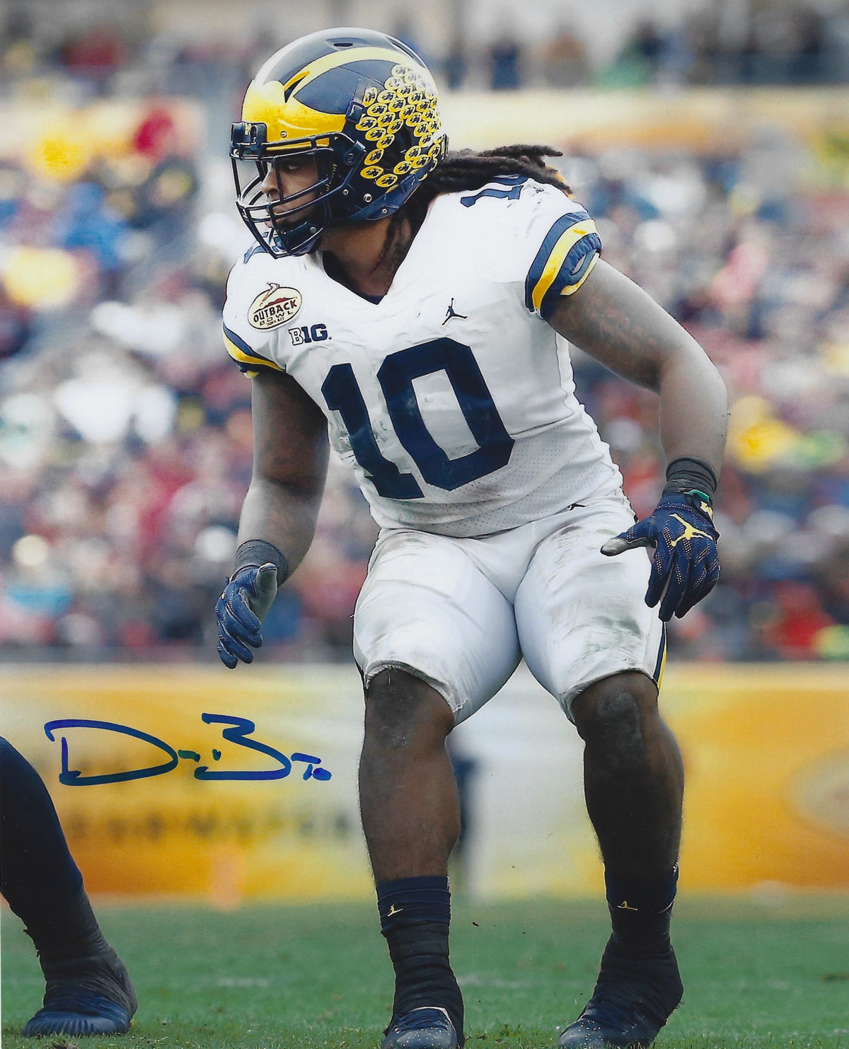 Autographed DEVIN BUSH 8X10 Michigan Wolverines Photo
