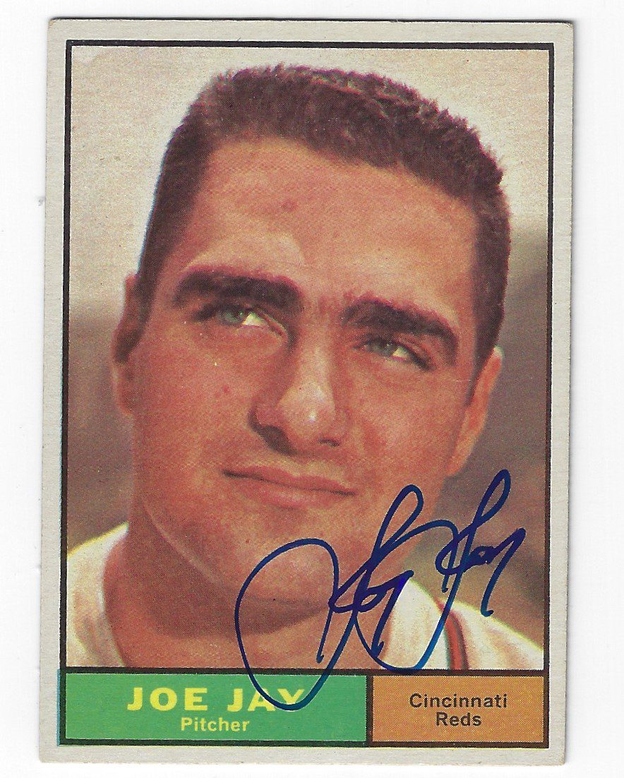Autographed JOEY JAY 1961 TOPPS Card