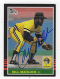Autographed  BILL MADLOCK Pittsburgh Pirates 1985 Donruss Card
