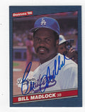 Autographed BILL MADLOCK 1986 DONRUSS CARD